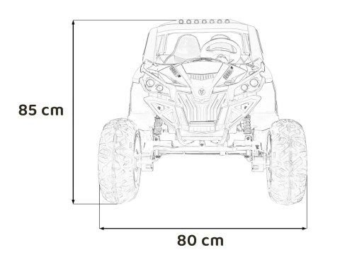 Pojazd Buggy UTV-MX 2000N Różowy