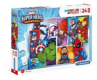 Puzzle maxi 24 elementy. Supercolor. Bohaterowie Marvela