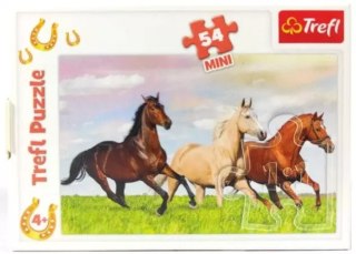 Puzzle mini 54 elementy. Świat koni, stado
