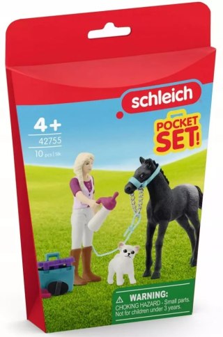 SCHLEICH Horse Club Zestaw pielęgnacyjny ze źrebakiem i Sofią 42755