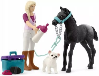 SCHLEICH Horse Club Zestaw pielęgnacyjny ze źrebakiem i Sofią 42755