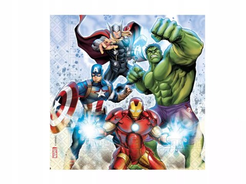 Serwetki urodzinowe Avengers - 33 cm - 20 szt. Serwetki urodzinowe Avengers - 33 cm - 20 szt.