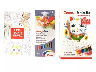 Zestaw plastyczny Pentel 12 szt.