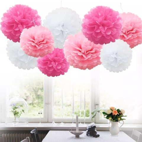 Dekoracja wisząca pompon PartyDeco PP25-093J