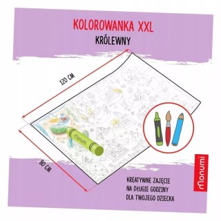Monumi COLOURING POSTER XXL - Królewny