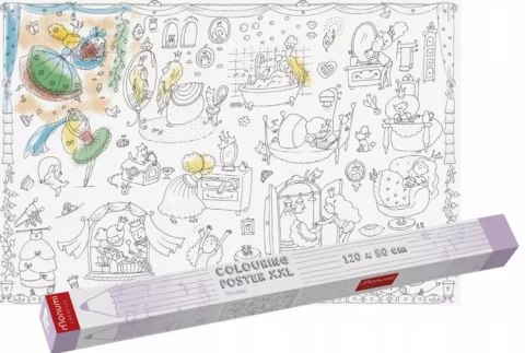 Monumi COLOURING POSTER XXL - Królewny Monumi COLOURING POSTER XXL - Królewny