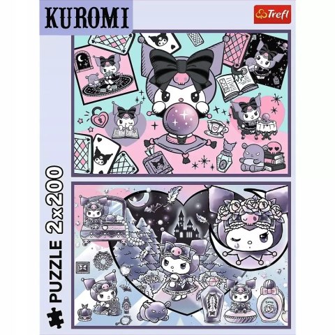 PUZZLE 2 x 200 HELLO KITTY Psoty Kuromi, 2 układanki dla dzieci +7 lat PUZZLE 2 x 200 HELLO KITTY Psoty Kuromi, 2 układanki dla dzieci +7 lat