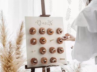 Stojak na donuty Party deco SND1-100 45 x 55 cm beżowy