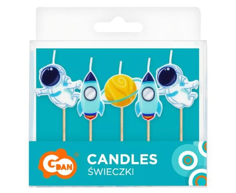 Świeczki pikery, kosmos (5 sztuk) Świeczki pikery, kosmos (5 sztuk)