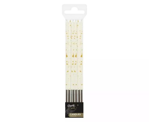 Świeczki urodzinowe B&C Milenium białe 16,5cm 6szt Świeczki urodzinowe B&C Milenium białe 16,5cm 6szt