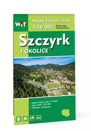 Szczyrk i okolice. Mapa turystyczna, 1:50 000