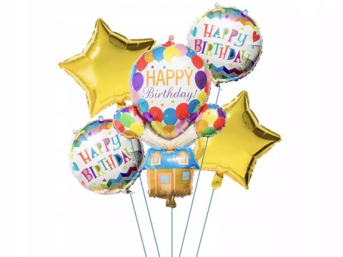 Zestaw balonów Happy Birthday 5 szt. Zestaw balonów Happy Birthday 5 szt.