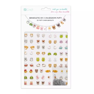 Bransoletki diy z zawieszkami puffy cute animals
