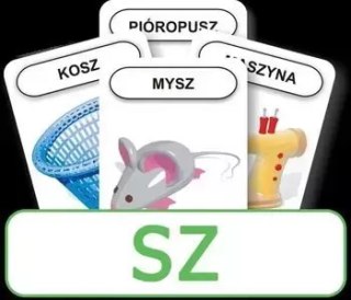 Karty Logopedyczny Piotruś. SZ