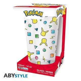 Kubek 400ml Pokemon Large Glass Pikachu Pattern