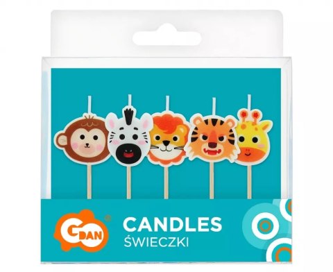 Świeczki Pikery Safari opakowanie 5 sztuk Wb Świeczki Pikery Safari opakowanie 5 sztuk Wb