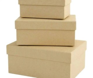 Tekturowe pudełka Papermania prostokątne 3 szt.