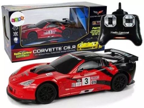 Auto sportowe R/C 1:24 Corvette C6.R czerwone Auto sportowe R/C 1:24 Corvette C6.R czerwone