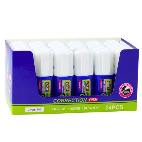 Korektor W Pisaku Szybkoschnący Szkolny Biurowy 6ml Korektor W Pisaku Szybkoschnący Szkolny Biurowy 6ml