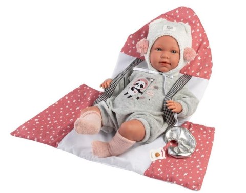 Lalka bobas Mimi płaczacą z nosidełkiem 42cm Lalka bobas Mimi płaczacą z nosidełkiem 42cm