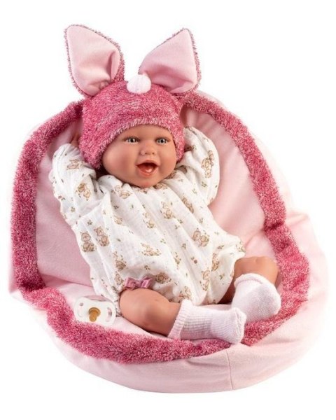 Lalka bobas Mimi śmiejąca się z podusią 42cm Lalka bobas Mimi śmiejąca się z podusią 42cm