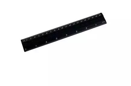 Linijka aluminiowa czarna 20 cm D.RECT Linijka aluminiowa czarna 20 cm D.RECT
