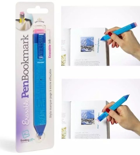 Pen Boomkark zakładka długopis - Niebieska słowa Pen Boomkark zakładka długopis - Niebieska słowa