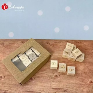 Sylaby otwarte - klocki edukacyjne drewniane