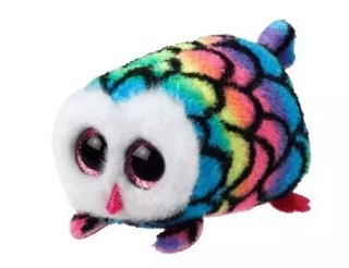 Ty Teeny Tys Hootie. Wielobarwna sowa, 10 cm
