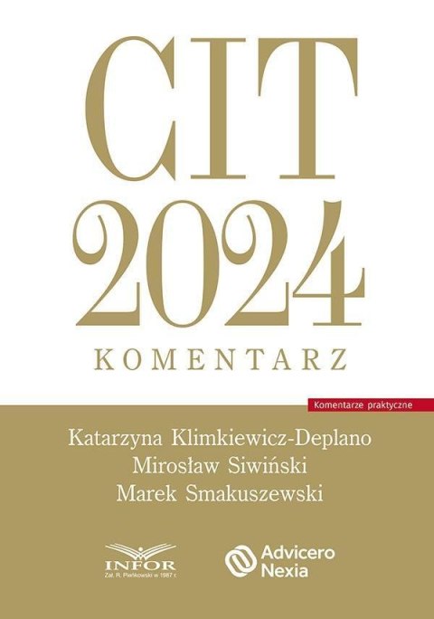 CIT 2024. Komentarz CIT 2024. Komentarz