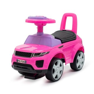 Jeździk SUV ekoskóra Prime różowy