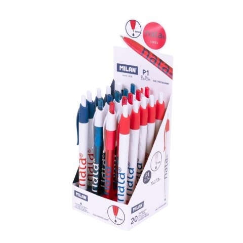 Długopis P1 Nata 624 niebieski (20szt) MILAN Długopis P1 Nata 624 niebieski (20szt) MILAN