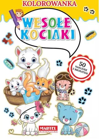 Kolorowanka. Wesołe kociaki