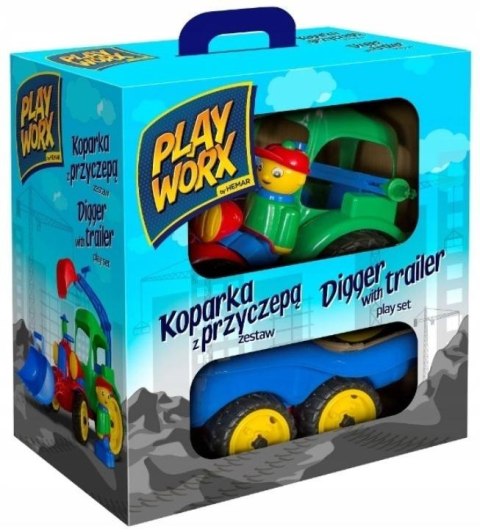 Koparka w kolorowym pudełku Koparka w kolorowym pudełku