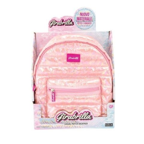 Plecak puff jasno różowy 22cm Plecak puff jasno różowy 22cm
