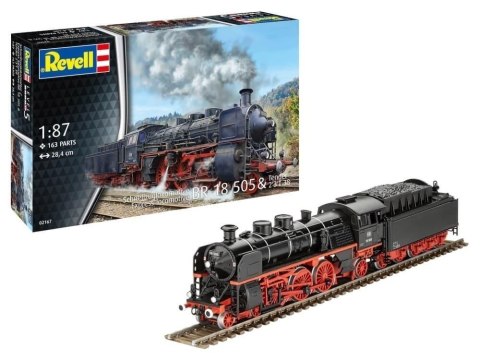 Szybka lokomotywa parowa BR 18 505 z tendrem T38 Szybka lokomotywa parowa BR 18 505 z tendrem T38