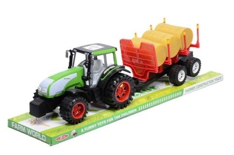 Traktor gigant z belami słomy Traktor gigant z belami słomy