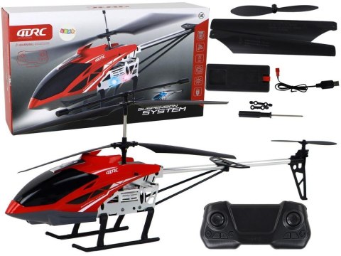 Helikopter zdalnie sterowany czerwony Helikopter zdalnie sterowany czerwony