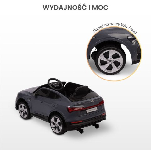 POJAZD NA AKUMULATOR AUDI ETRON SPORTBACK GREY