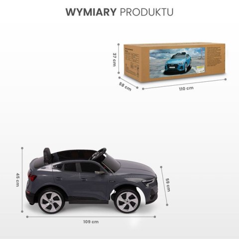 POJAZD NA AKUMULATOR AUDI ETRON SPORTBACK GREY