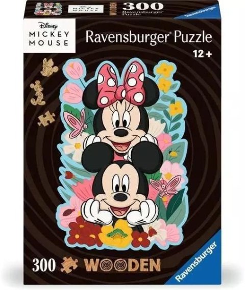 Puzzle drewniane 300 Disney Myszka Mickey & Minnie Puzzle drewniane 300 Disney Myszka Mickey & Minnie