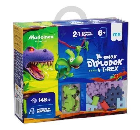 Mini Waffle 148el Smok Diplodok i T-Rex Mini Waffle 148el Smok Diplodok i T-Rex