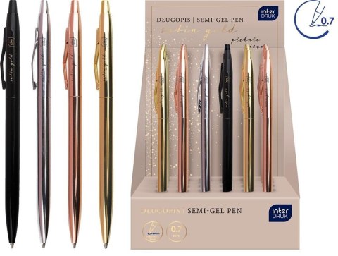Długopis metalowy slim Satin Gold (24szt) Długopis metalowy slim Satin Gold (24szt)