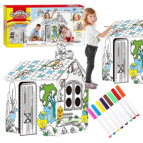 Domek kartonowy do malowania XXL Domek kartonowy do malowania XXL