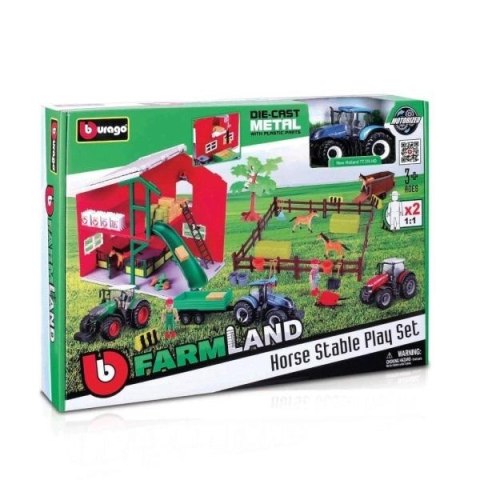 Horse Stable Playset Tractor BBURAGO Horse Stable Playset Tractor BBURAGO