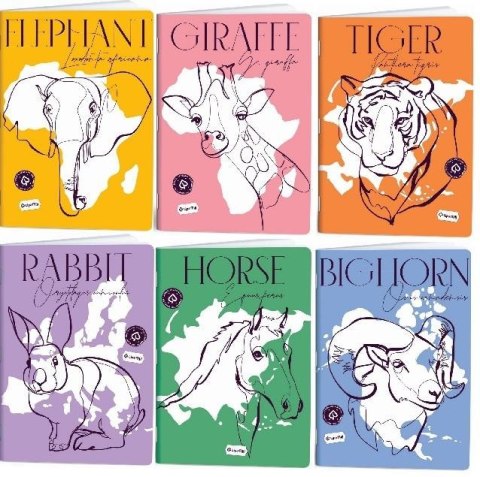 Zeszyt A4/60K kratka Animals (10szt) MAR MAR Zeszyt A4/60K kratka Animals (10szt) MAR MAR
