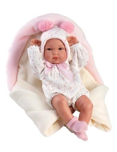 Lalka winylowa bobas Bimba ze śpiworkiem 35cm Lalka winylowa bobas Bimba ze śpiworkiem 35cm