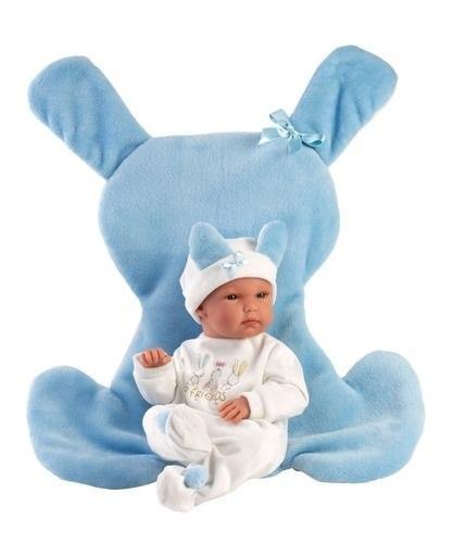 Lalka winylowa bobas Bimbo z niebieską podusią35cm Lalka winylowa bobas Bimbo z niebieską podusią35cm