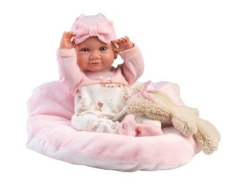 Lalka winylowa bobas Nico z różową podusią 40cm Lalka winylowa bobas Nico z różową podusią 40cm