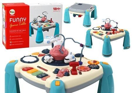 Stolik edukacyjny interaktywny pianinko niebieskie Stolik edukacyjny interaktywny pianinko niebieskie